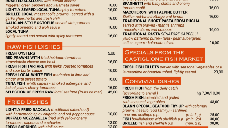 Menu EN